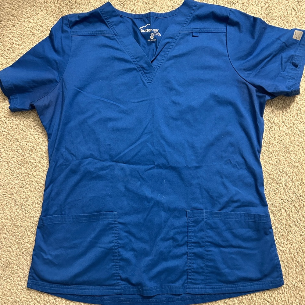 Blue Scrub Jogger Set